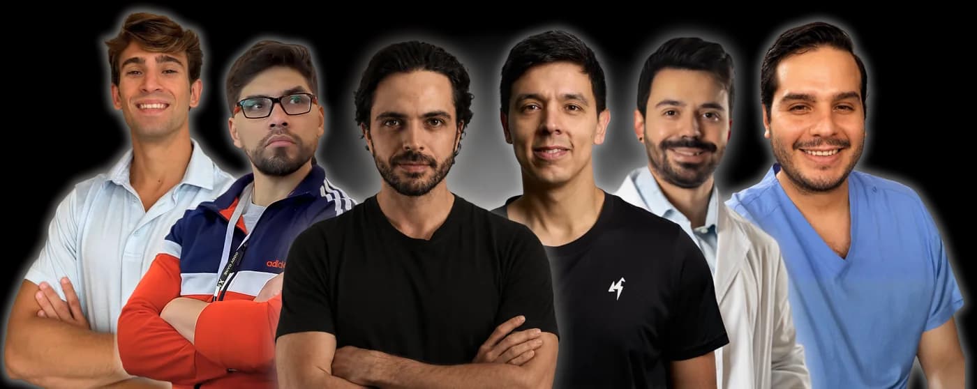 Los seis ponentes de las Jornadas de Fisioterapia